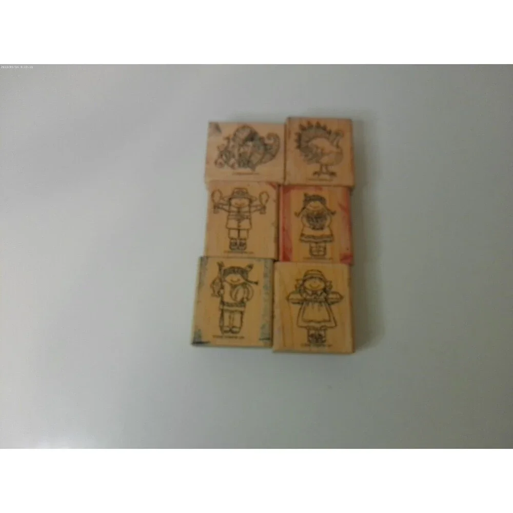 2002 Stampin Up Thanks Giving Stamps Lot Of 6